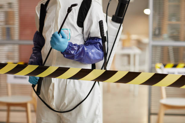 Professional Biohazard technician working in Wildwood, FL